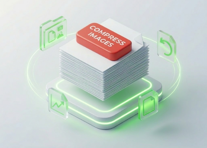 Compress images online free JPG PNG WebP tool